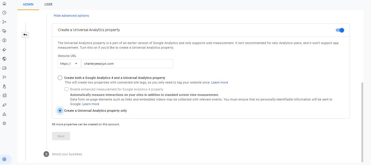 google analytics registration